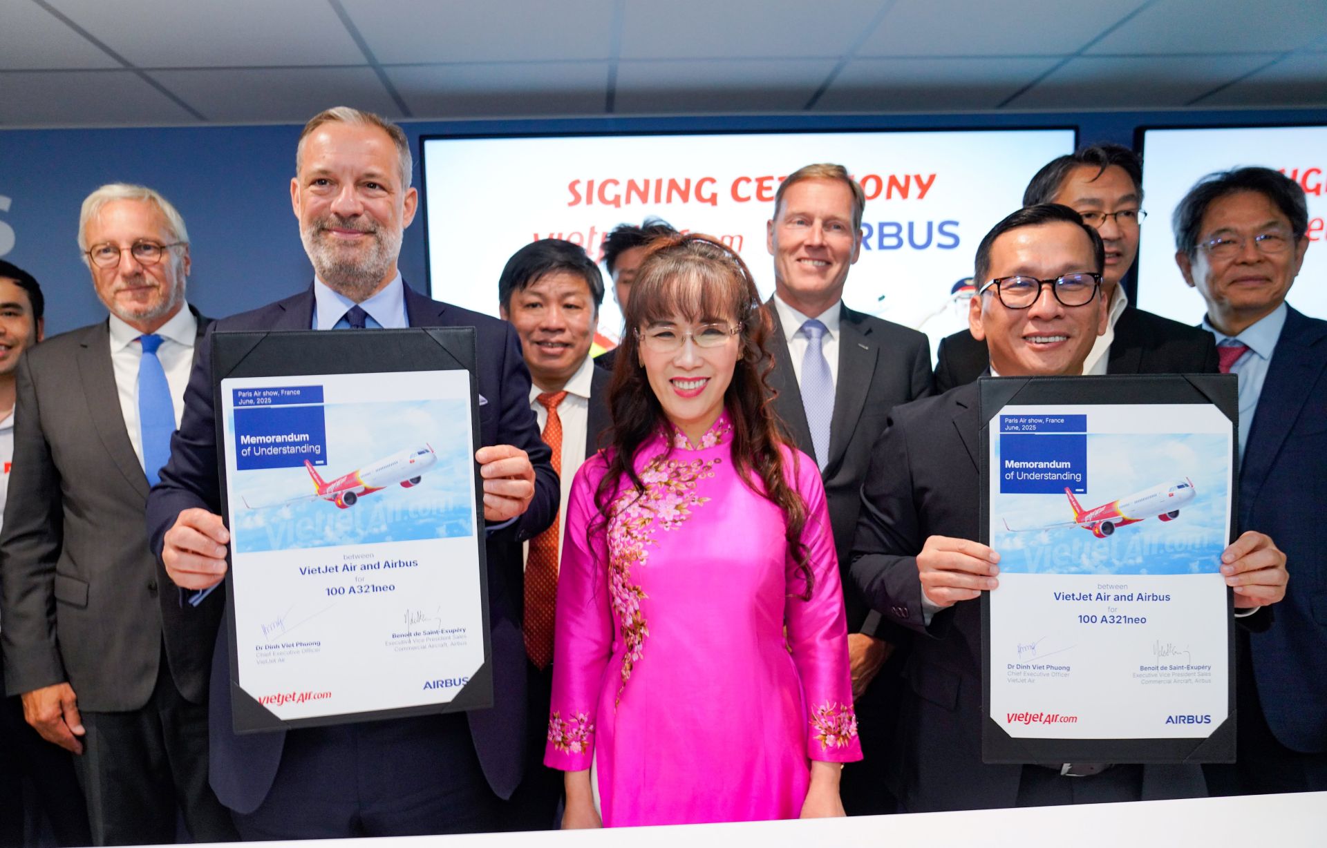 Vietjet đặt mua 100 máy bay A321neo tại Paris Airshow 2025, mở rộng chiến lược toàn cầu