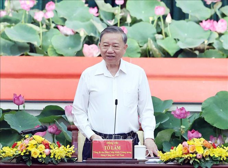 Tổng Bí thư Tô Lâm: TPHCM hướng tới tầm vóc mới là 'siêu đô thị quốc tế' của Đông Nam Á. Ảnh: TTXVN