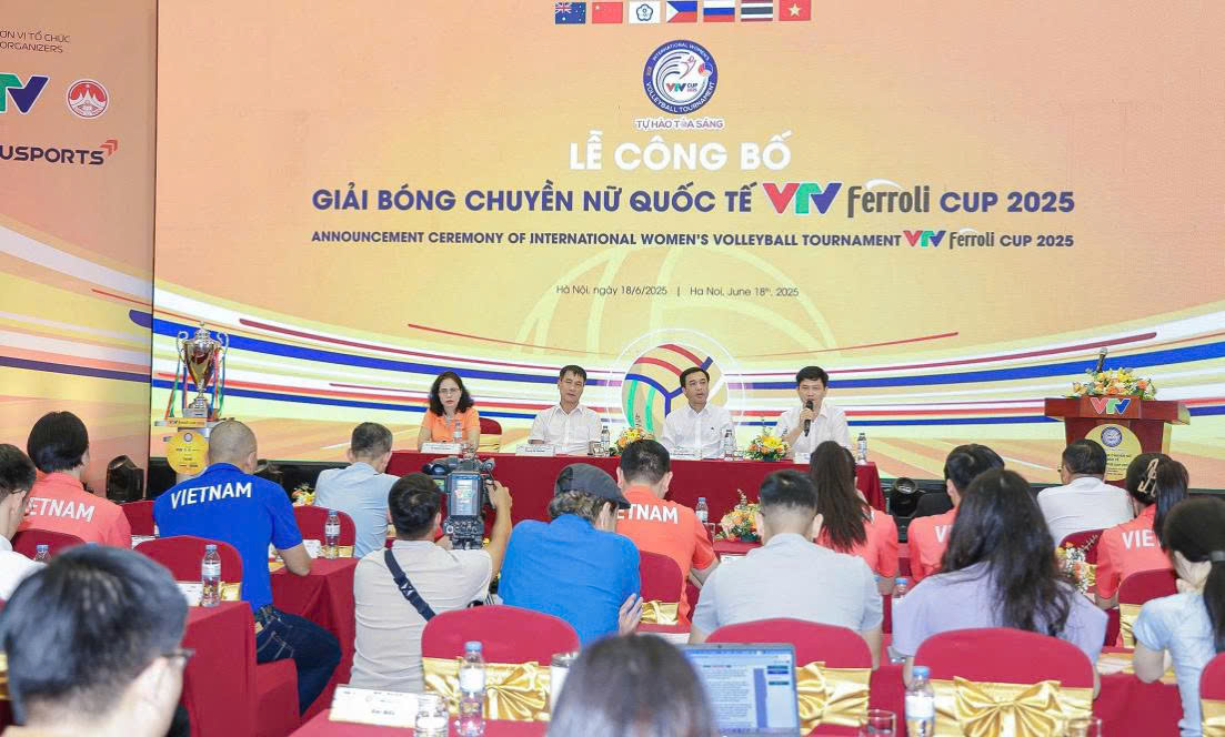 Vĩnh Phúc công bố đăng cai Giải Bóng chuyền nữ quốc tế VTV Ferroli Cup 2025