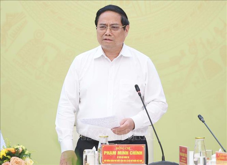 Thủ tướng Phạm Minh Chính phát biểu tại hội nghị - Ảnh: TTXVN Thủ tướng Phạm Minh Chính phát biểu tại hội nghị - Ảnh: TTXVN
