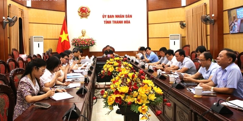Các đại biểu tham dự tại điểm cầu tỉnh Thanh Hoá.