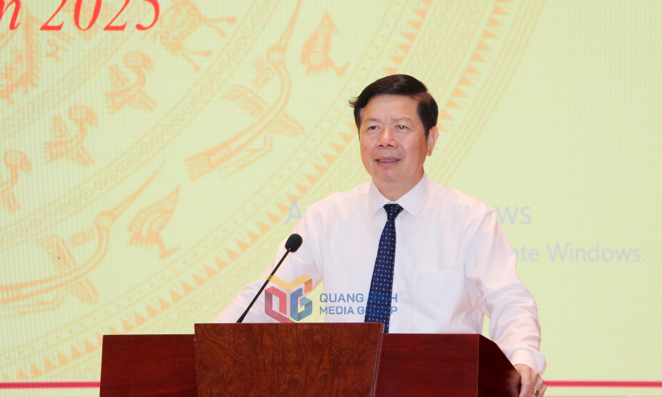 Ông Vũ Thành Long, Bí thư Huyện ủy Ba Chẽ, phát biểu tại hội nghị. Ông Vũ Thành Long, Bí thư Huyện ủy Ba Chẽ, phát biểu tại hội nghị.