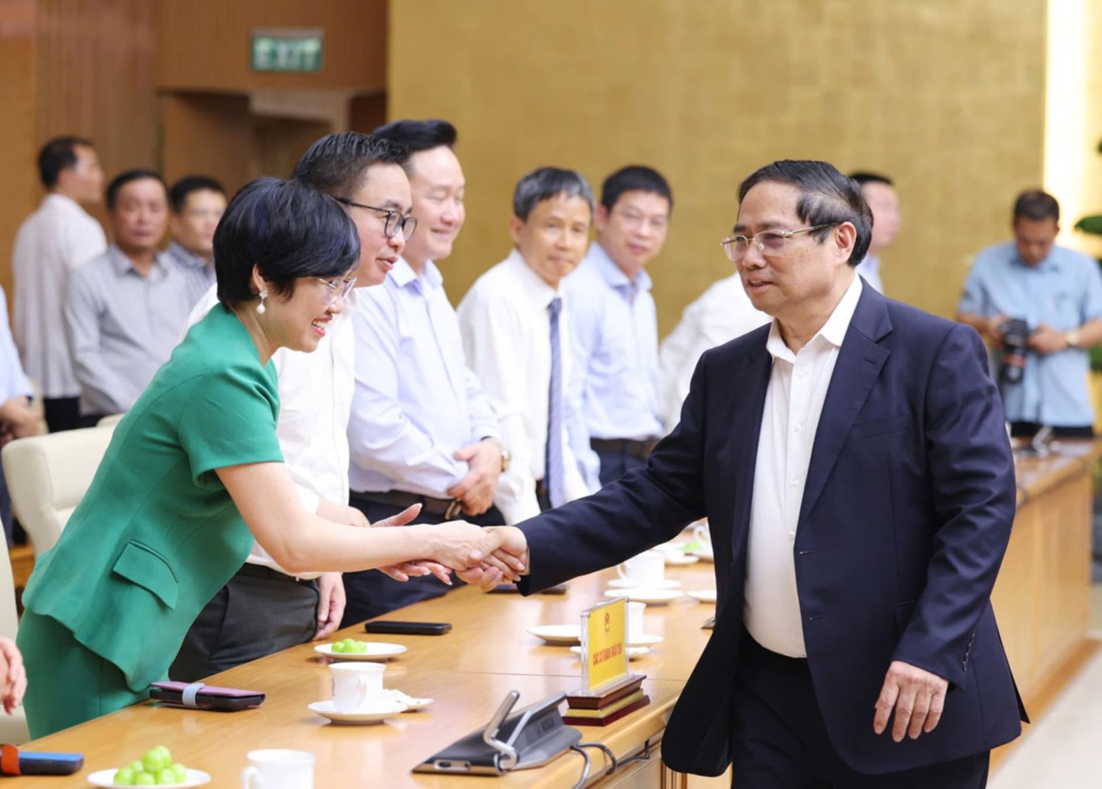 Lãnh đạo, nguyên lãnh đạo các cơ quan báo chí tham dự buổi gặp. Ảnh: Dương Giang/TTXVN Lãnh đạo, nguyên lãnh đạo các cơ quan báo chí tham dự buổi gặp. Ảnh: Dương Giang/TTXVN