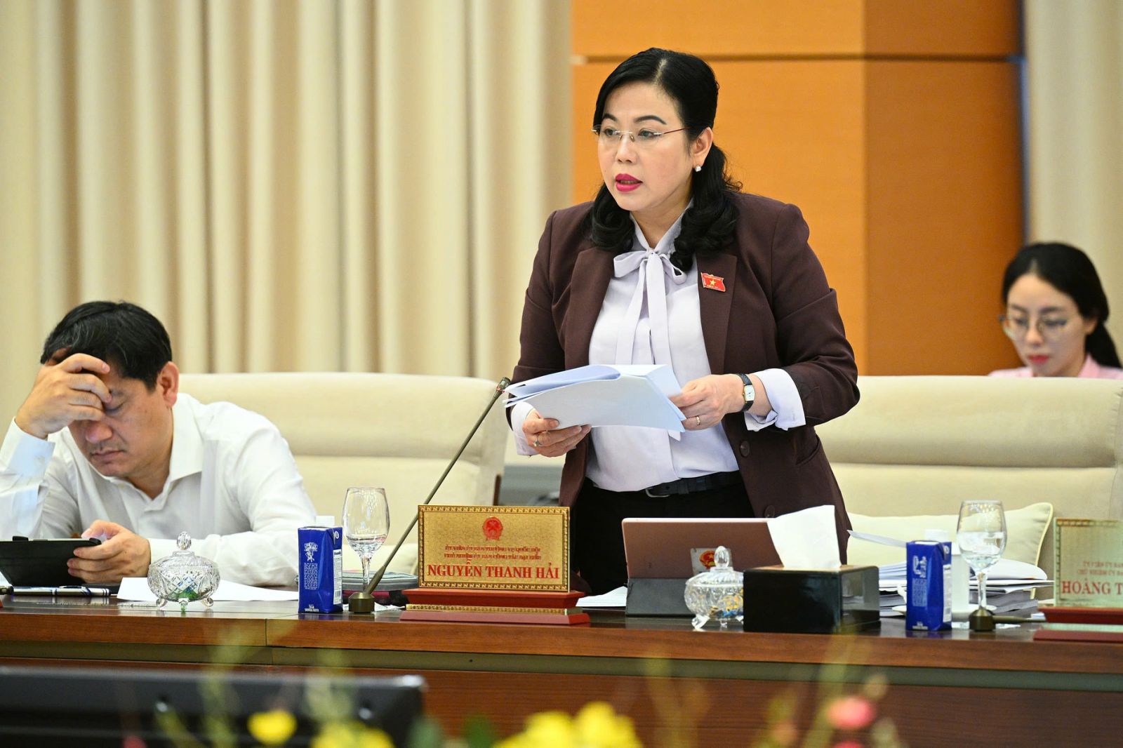 Đồng chí Nguyễn Thanh Hải, Ủy viên TW Đảng, Chủ nhiệm Ủy ban Công tác đại biểu của Quốc hội phát biểu tại phiên họp của Ủy ban Thường vụ Quốc hội. Đồng chí Nguyễn Thanh Hải, Ủy viên TW Đảng, Chủ nhiệm Ủy ban Công tác đại biểu của Quốc hội phát biểu tại phiên họp của Ủy ban Thường vụ Quốc hội.