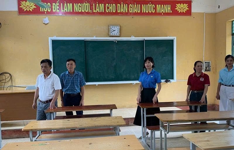 Trường THPT Hà Văn Mao kiểm tra cơ sở vật chất phục vụ cho kỳ thi tốt nghiệp THPT 2025.