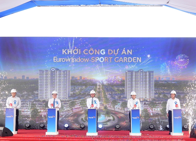 Eurowindow Holding khởi công khu đô thị xanh, thể thao hiện đại bậc nhất TP. Vinh