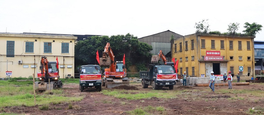 Nghi thức xúc đất bắt đầu thi công Công trình Nghi thức xúc đất bắt đầu thi công Công trình