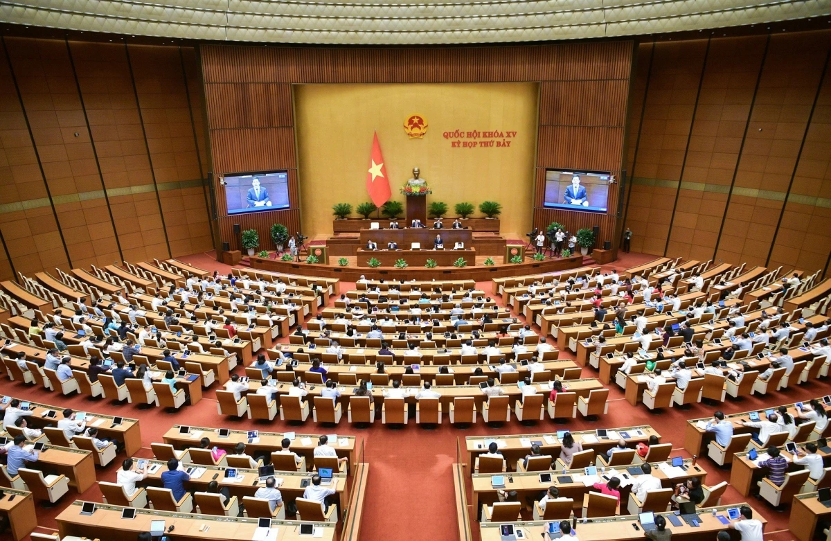 Toàn cảnh phiên họp. Ảnh quochoi.vn. Toàn cảnh phiên họp. Ảnh quochoi.vn.