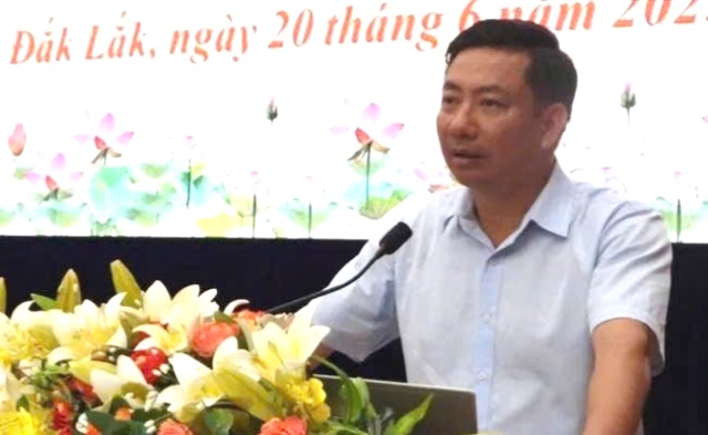 Ông Nguyễn Thượng Hải, Trưởng Ban Tổ chức Tỉnh ủy Đắk Lắk công quyết định tại Hội nghi Ông Nguyễn Thượng Hải, Trưởng Ban Tổ chức Tỉnh ủy Đắk Lắk công quyết định tại Hội nghi