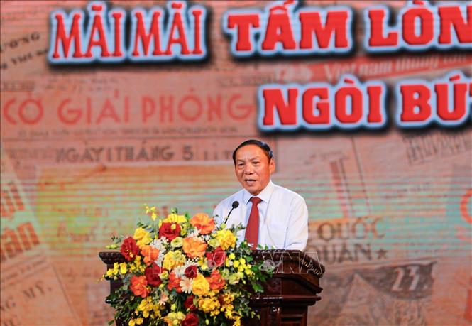 Ông Nguyễn Văn Hùng, Ủy viên Ban Chấp hành Trung ương Đảng, Bộ trưởng Bộ Văn hoá, Thể thao và Du lịch phát biểu tại Chương trình. Ảnh: Khánh Hoà/TTXVN Ông Nguyễn Văn Hùng, Ủy viên Ban Chấp hành Trung ương Đảng, Bộ trưởng Bộ Văn hoá, Thể thao và Du lịch phát biểu tại Chương trình. Ảnh: Khánh Hoà/TTXVN