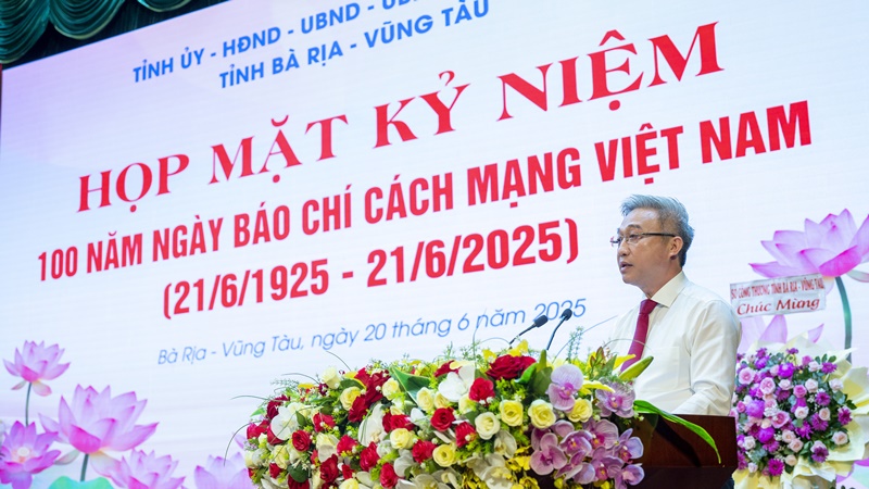 Bà Rịa – Vũng Tàu: Họp mặt kỷ niệm 100 năm Ngày Báo chí CMVN
