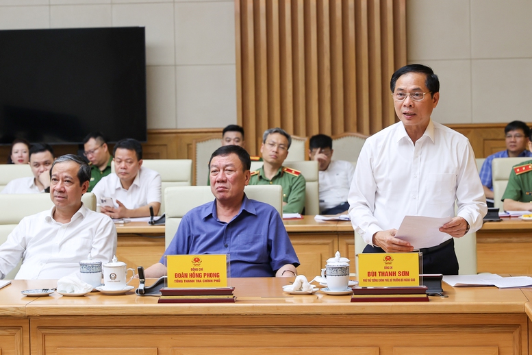 Phó Thủ tướng Bùi Thanh Sơn phát biểu - Ảnh: VGP/Nhật Bắc