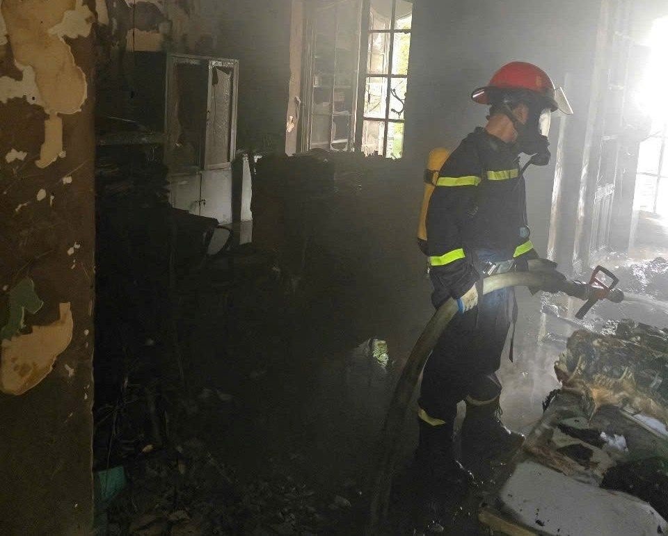 Hiện trường vụ cháy Hiện trường vụ cháy