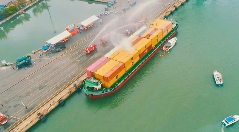 Lực lượng diễn tập thực hiện tình huống giả định Lực lượng diễn tập thực hiện tình huống giả định