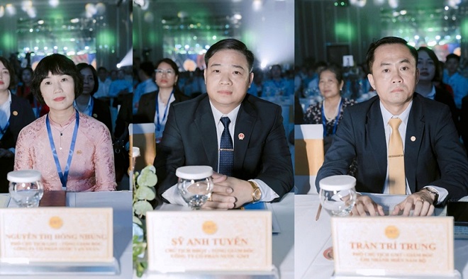 Từ trái qua phải, các đối tượng: Nguyễn Thị Hồng Nhung, Sỹ Anh Tuyên và Trần Trí Trung. (Ảnh: Vụ 1, VKSND tối cao cung cấp). Từ trái qua phải, các đối tượng: Nguyễn Thị Hồng Nhung, Sỹ Anh Tuyên và Trần Trí Trung. (Ảnh: Vụ 1, VKSND tối cao cung cấp).