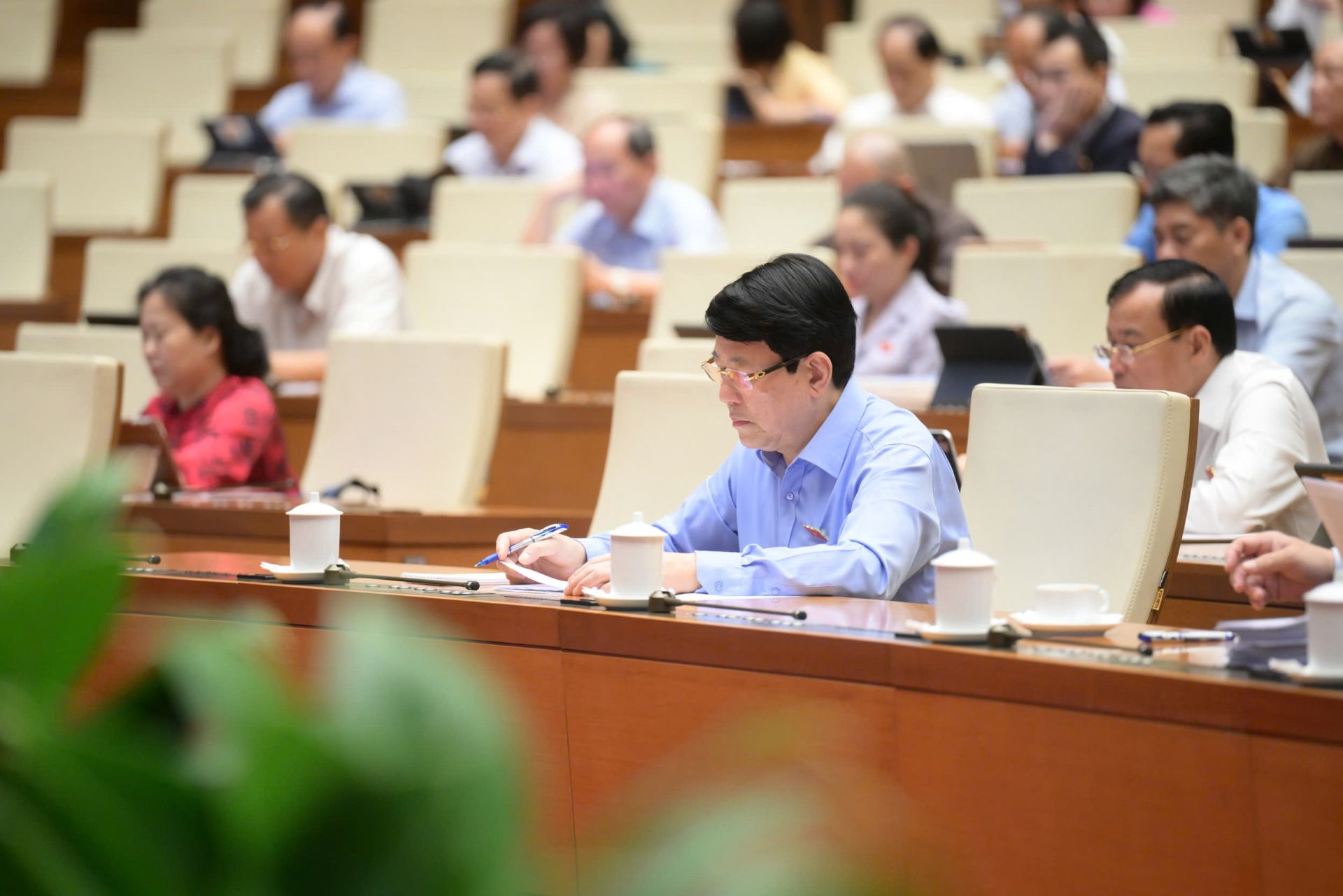 Chủ tịch nước Lương Cường tham dự phiên thảo luận