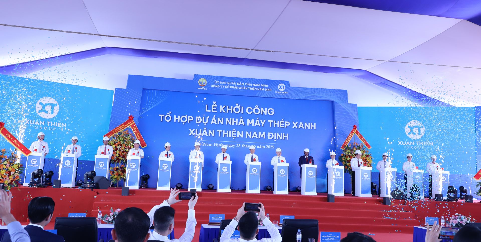 Chính thức khởi công Tổ hợp Dự án Thép Xanh Nam Định