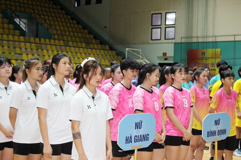 Các VĐV dự lễ khai mạc