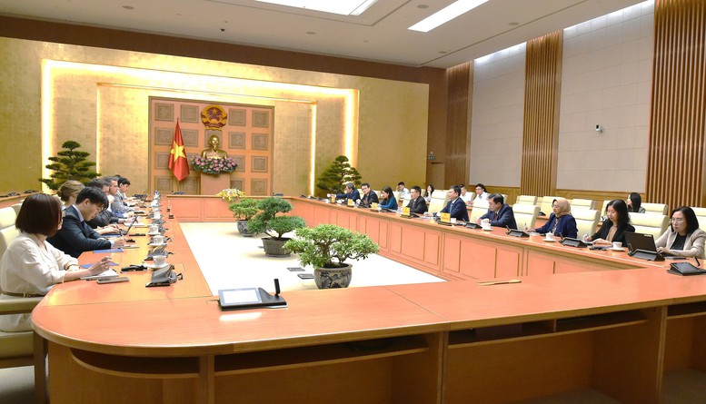 Phó Thủ tướng Hồ Đức Phớc tiếp Đoàn Điều IV Quỹ Tiền tệ Quốc tế