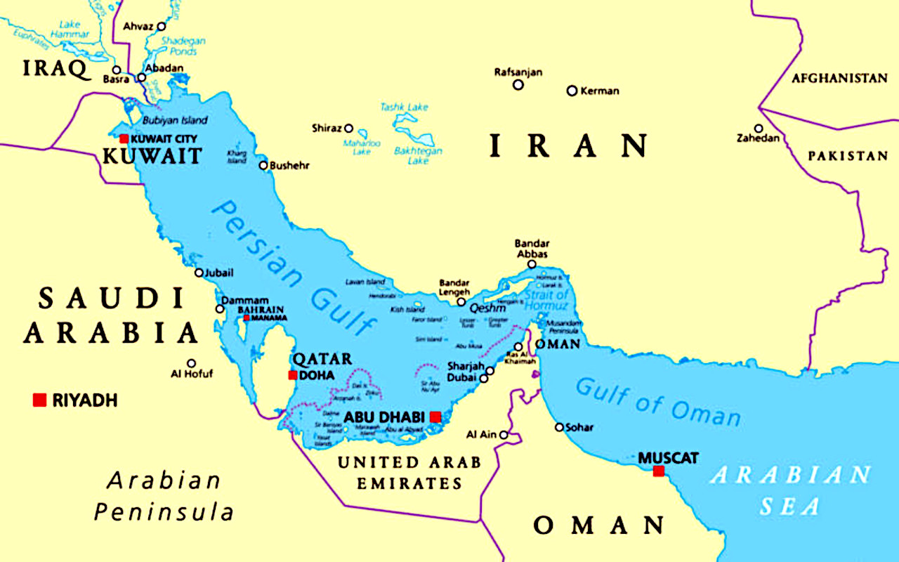 Eo biển Hormuz - lá bài quyền lực của Iran. Ảnh internet.