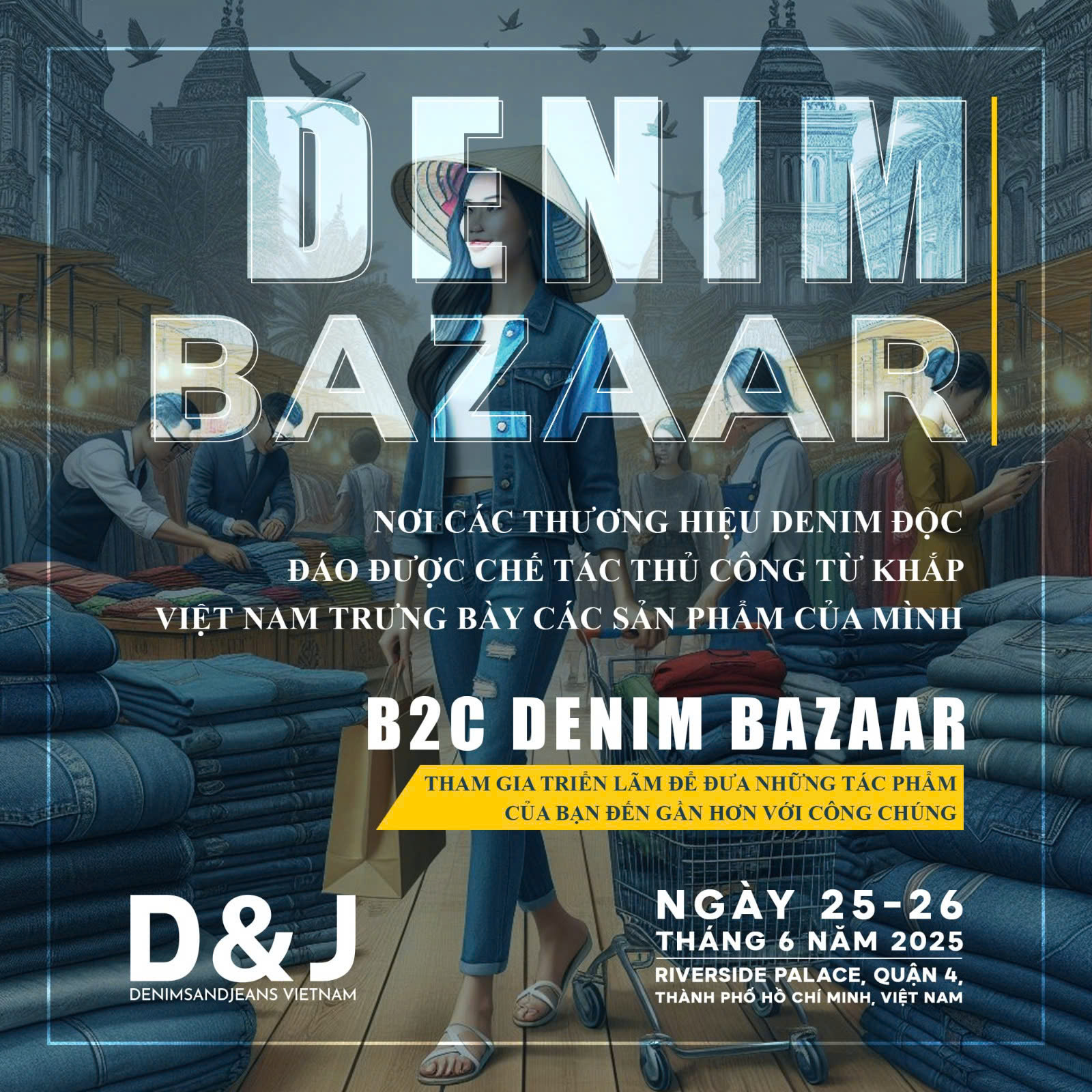 Denimsandjeans là chuỗi triển lãm quốc tế chuyên ngành denim và phi-denim Denimsandjeans là chuỗi triển lãm quốc tế chuyên ngành denim và phi-denim