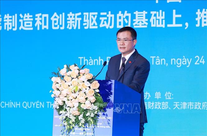 Chủ tịch kiêm Tổng Giám đốc Tập đoàn Công nghiệp - Viễn thông Quân đội (Viettel) Tào Đức Thắng phát biểu. Ảnh: Dương Giang/TTXVN Chủ tịch kiêm Tổng Giám đốc Tập đoàn Công nghiệp - Viễn thông Quân đội (Viettel) Tào Đức Thắng phát biểu. Ảnh: Dương Giang/TTXVN