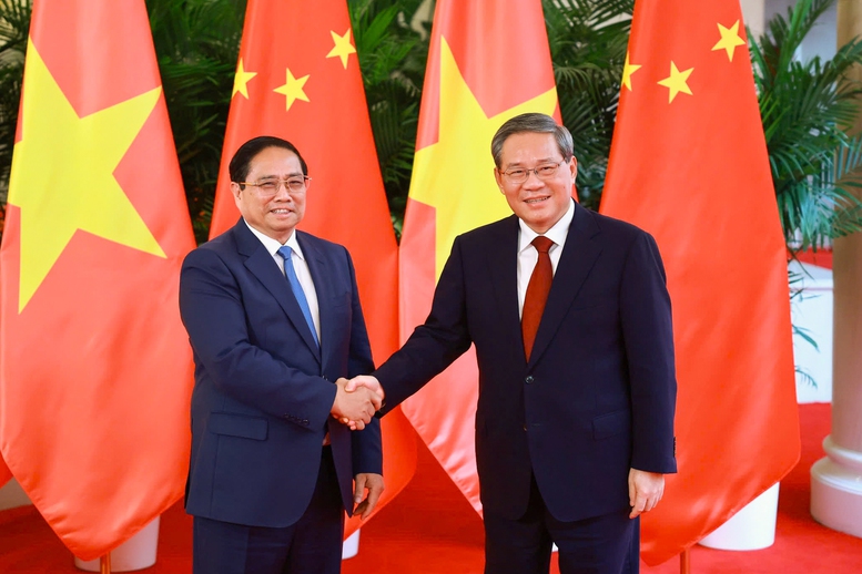 Thủ tướng Phạm Minh Chính hội đàm với Thủ tướng Quốc Vụ viện Trung Quốc Lý Cường