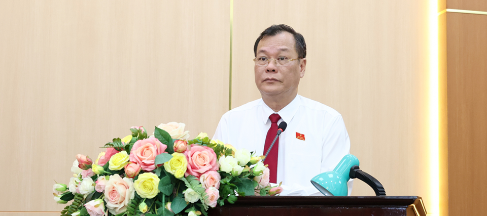 Phó Bí thư thường trực Tỉnh ủy, Trưởng đoàn ĐBQH tỉnh, Chủ tịch HĐND tỉnh Nam Định Lê Quốc Chỉnh