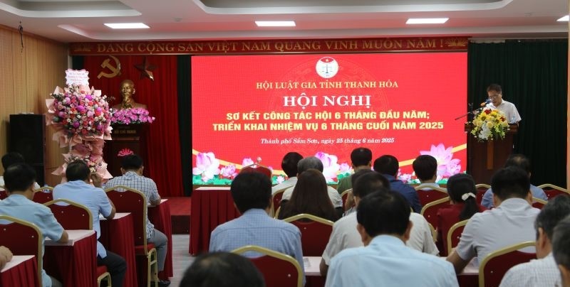 Hội Luật gia tỉnh Thanh Hoá tổ chức hội nghị sơ kết công tác hội 6 tháng đầu năm