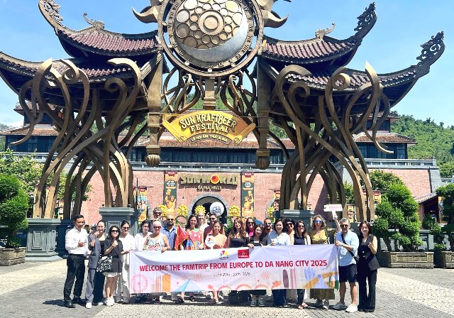 Ngành du lịch TP.Đà Nẵng tổ chức đón đoàn famtrip khảo sát tại Bà Nà Hills.