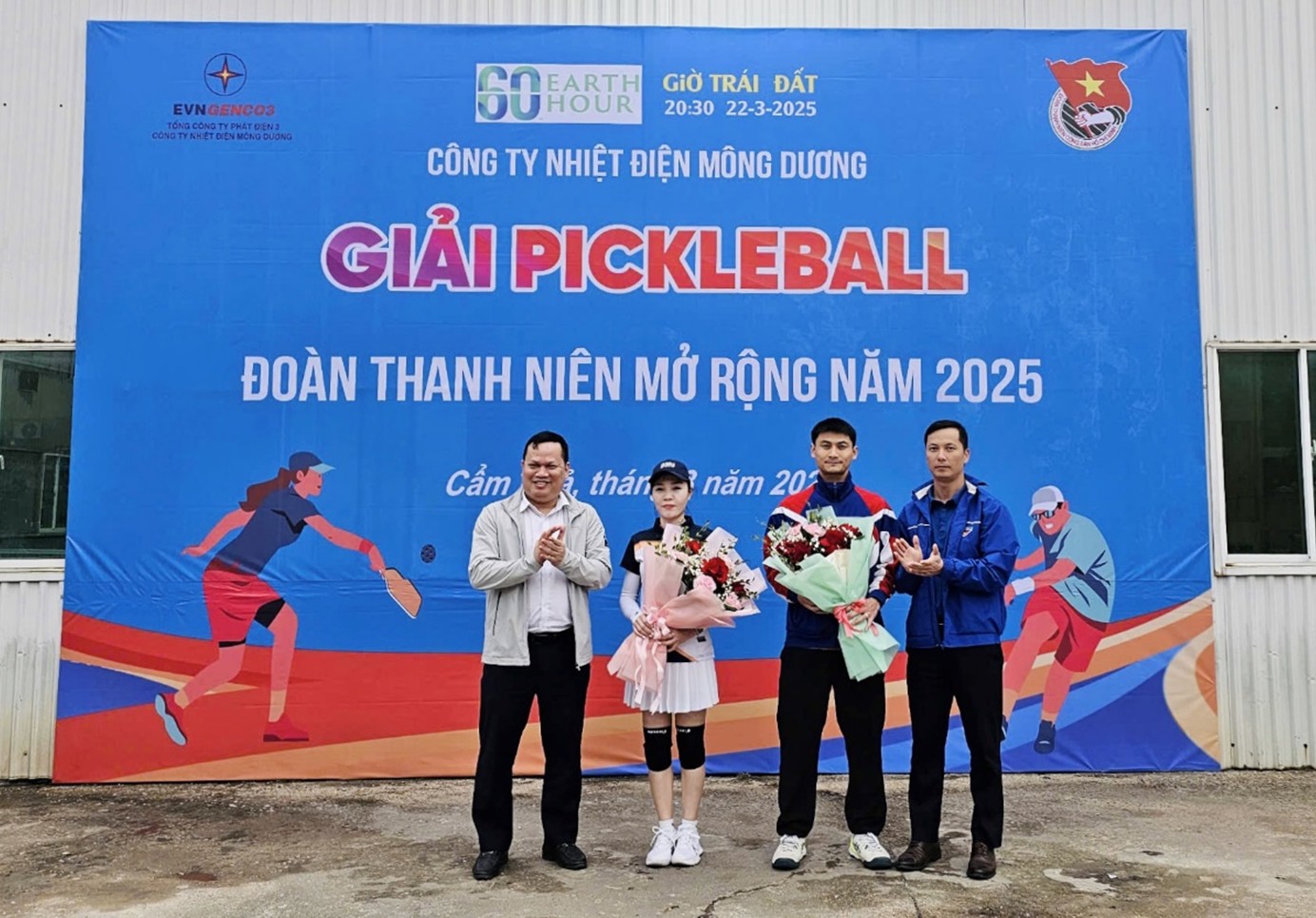 Lễ khai mạc giải Pickleball hưởng ứng sự kiện Giờ Trái đất năm 2025 và chào mừng ngày thành lập Đoàn TNCSHCM