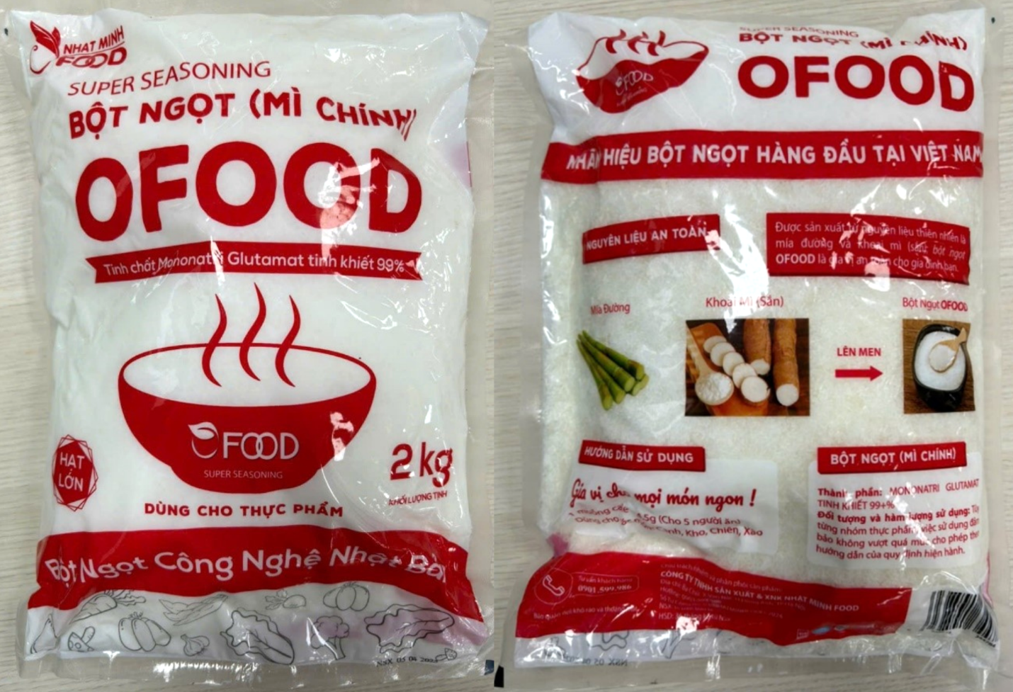 Mì chính Ofood của công ty Nhật Minh Food Mì chính Ofood của công ty Nhật Minh Food