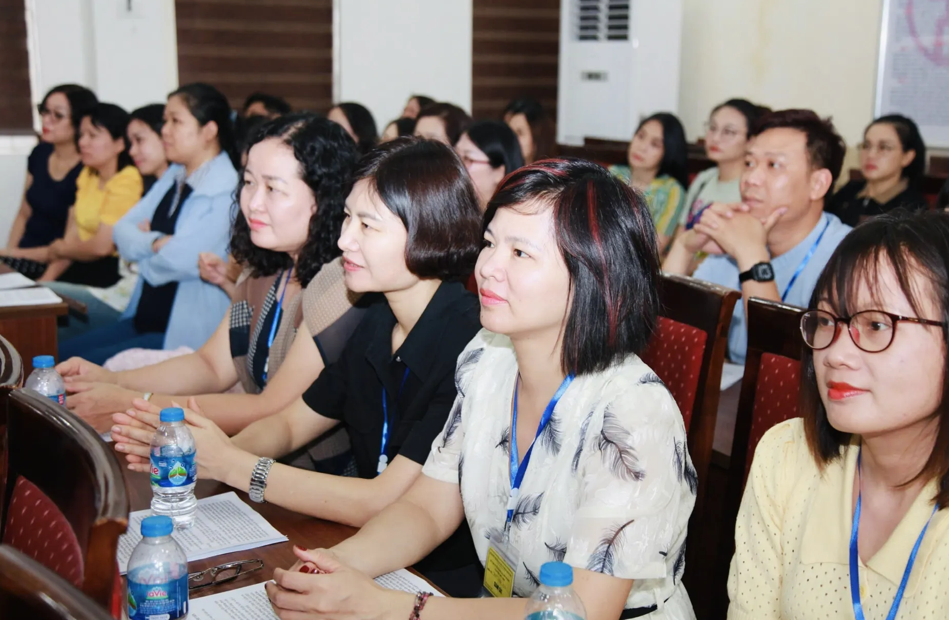 100% giám thị và lực lượng làm thi họp tại điểm thi.