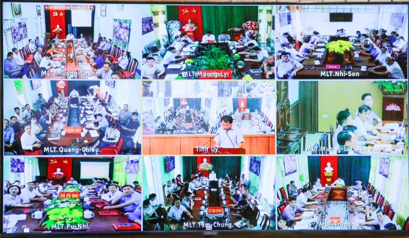 trực tuyến vận hành thử nghiệm hội nghị trực tuyến triển khai các biện pháp ứng phó khẩn cấp với tình huống thiên tai xảy ra trên địa bàn xã Mường Lát mới. trực tuyến vận hành thử nghiệm hội nghị trực tuyến triển khai các biện pháp ứng phó khẩn cấp với tình huống thiên tai xảy ra trên địa bàn xã Mường Lát mới.