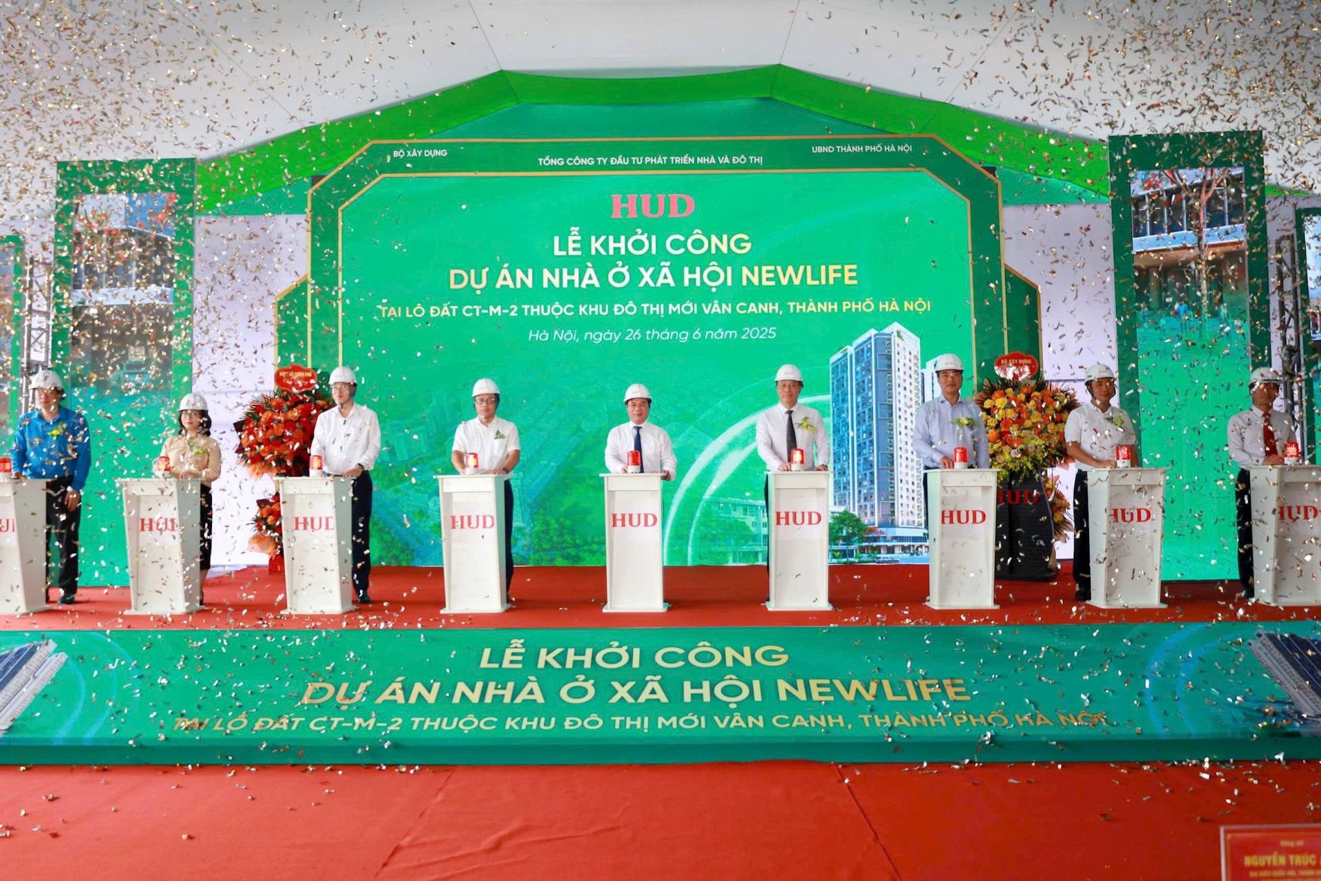 HUD khởi công xây dựng dự án nhà ở xã hội NewLife