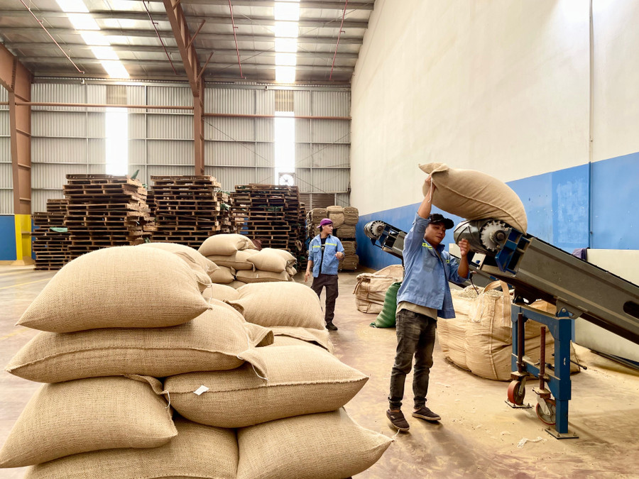 Kim ngạch xuất khẩu cà phê đạt sản lượng 136.200 tấn, tương ứng 758 triệu USD. Kim ngạch xuất khẩu cà phê đạt sản lượng 136.200 tấn, tương ứng 758 triệu USD.