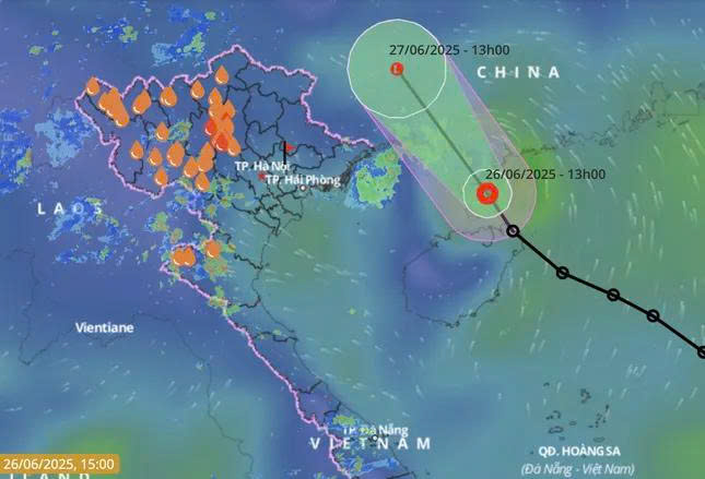 Dự báo trong đêm nay và sáng mai, áp thấp nhiệt đới suy yếu và tan dần trên đất liền tỉnh Quảng Tây, Trung Quốc. Dự báo trong đêm nay và sáng mai, áp thấp nhiệt đới suy yếu và tan dần trên đất liền tỉnh Quảng Tây, Trung Quốc.