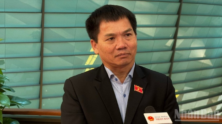 Đại biểu Dương Khắc Mai (Đoàn Đăk Nông). (Ảnh: TRUNG HƯNG)