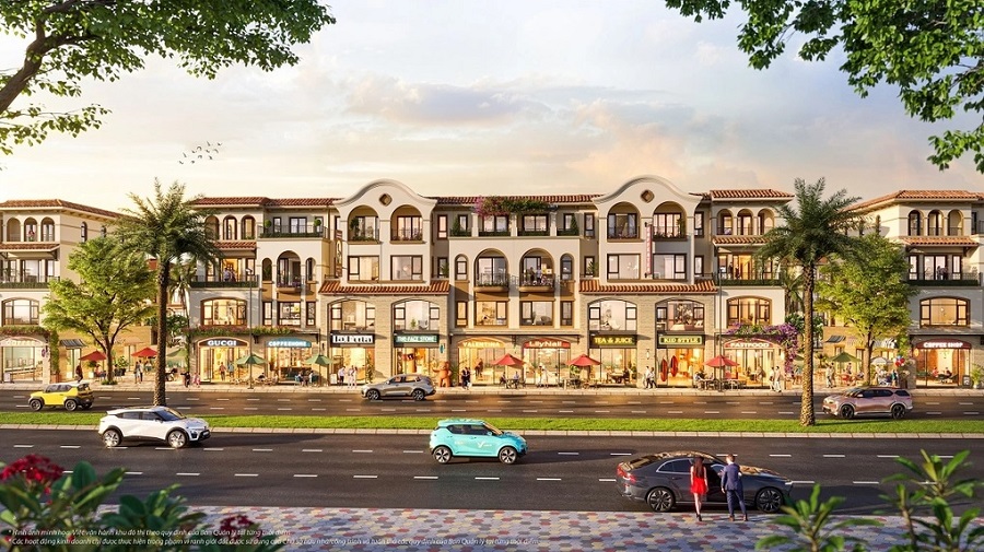 Shoptel Isla Bella nằm trên 2 trục kết nối tỷ đô của Vinhomes Royal Island