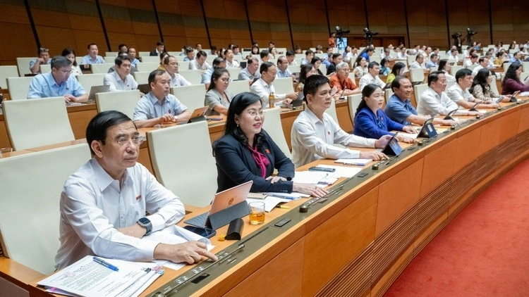 Quốc hội thông qua Luật Khoa học, công nghệ (sửa đổi) và đổi mới sáng tạo. Ảnh Quốc hội.