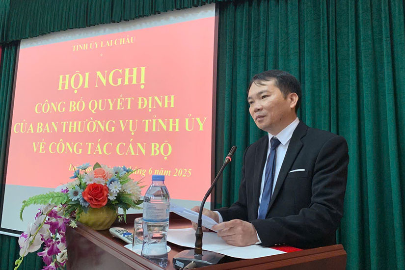 Ông Lê Chí Công - Tân Hiệu trưởng Trường Chính trị tỉnh Lai Châu. Ảnh: Cổng thông tin điện tử Lai Châu