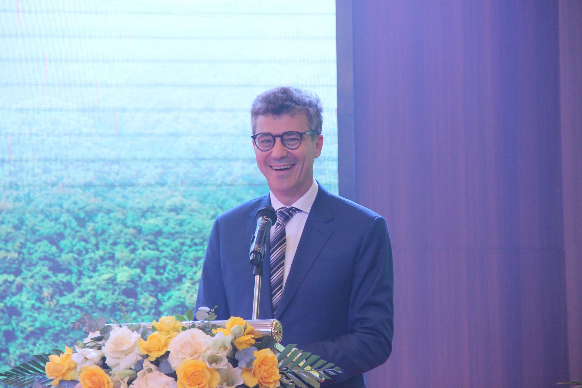Ông Jonathan Wallace Baker - Trưởng Đại diện UNESCO tại Việt Nam phát biểu tại chương trình