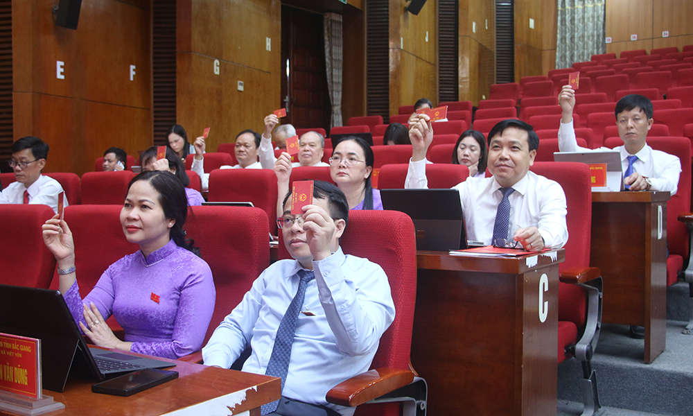 Kỳ họp thứ 29 HĐND tỉnh Bắc Giang thông qua nhiều Nghị quyết quan trọng