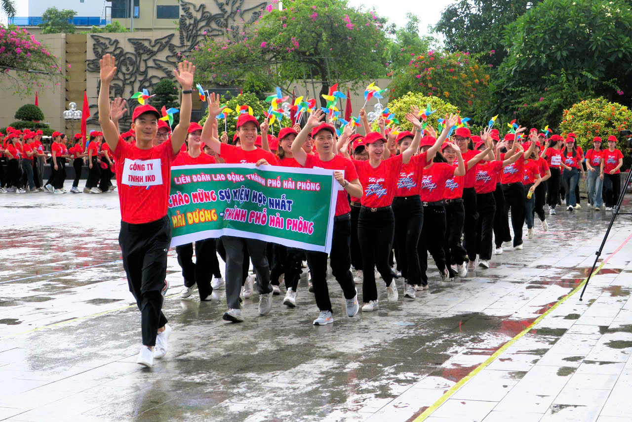 Gần 2.000 đoàn viên, người lao động tham gia Ngày hội chào mừng hợp nhất Hải Phòng – Hải Dương