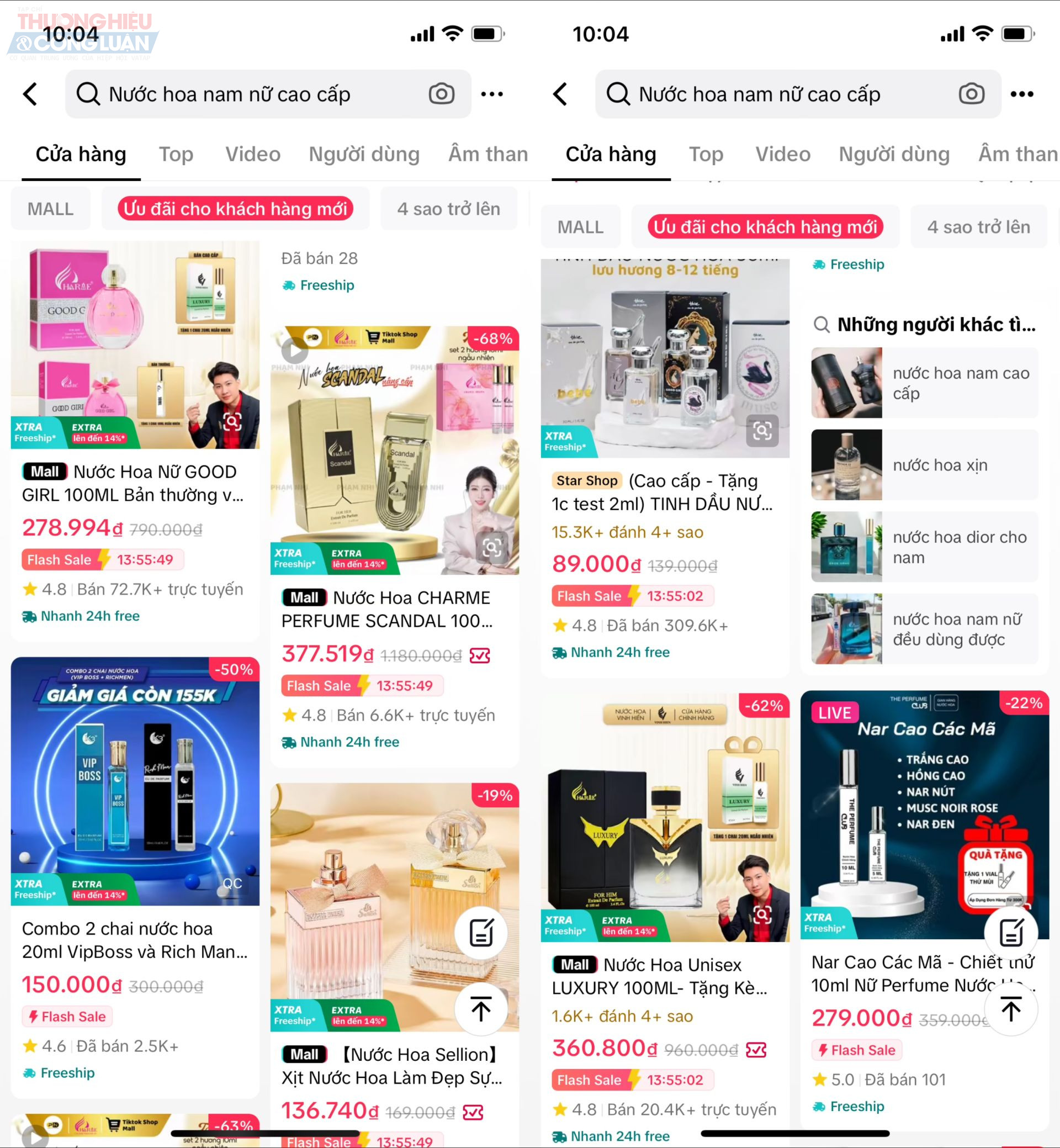 Nước hoa cao cấp giá cũng chỉ vài trăm nghìn đồng