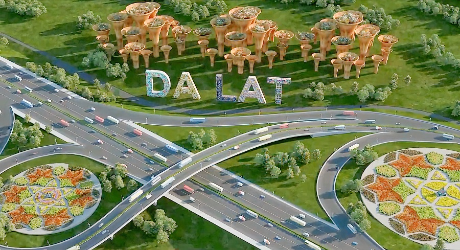 Ảnh phối cảnh dự án cao tốc Bảo Lộc - Liên Khương