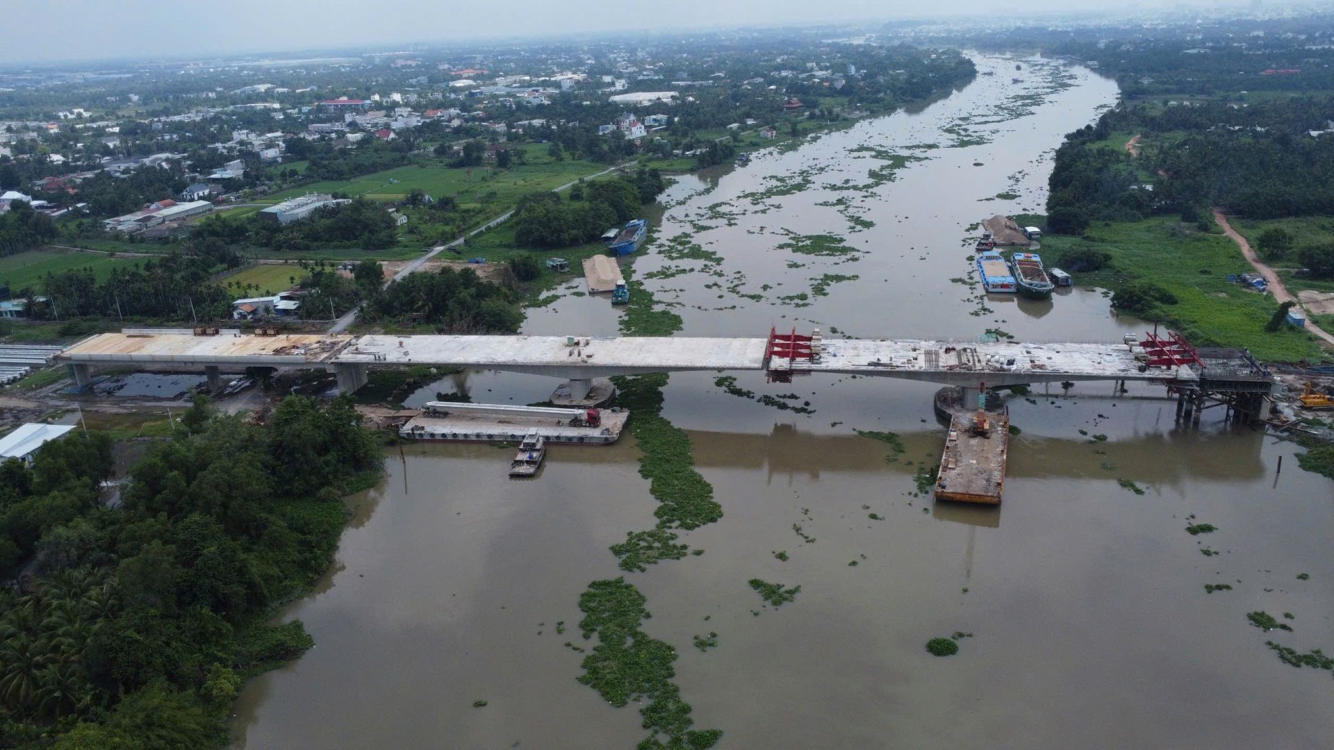 Hợp long cầu Bình Gởi vượt sông Sài Gòn nối Bình Dương và TP. Hồ Chí Minh