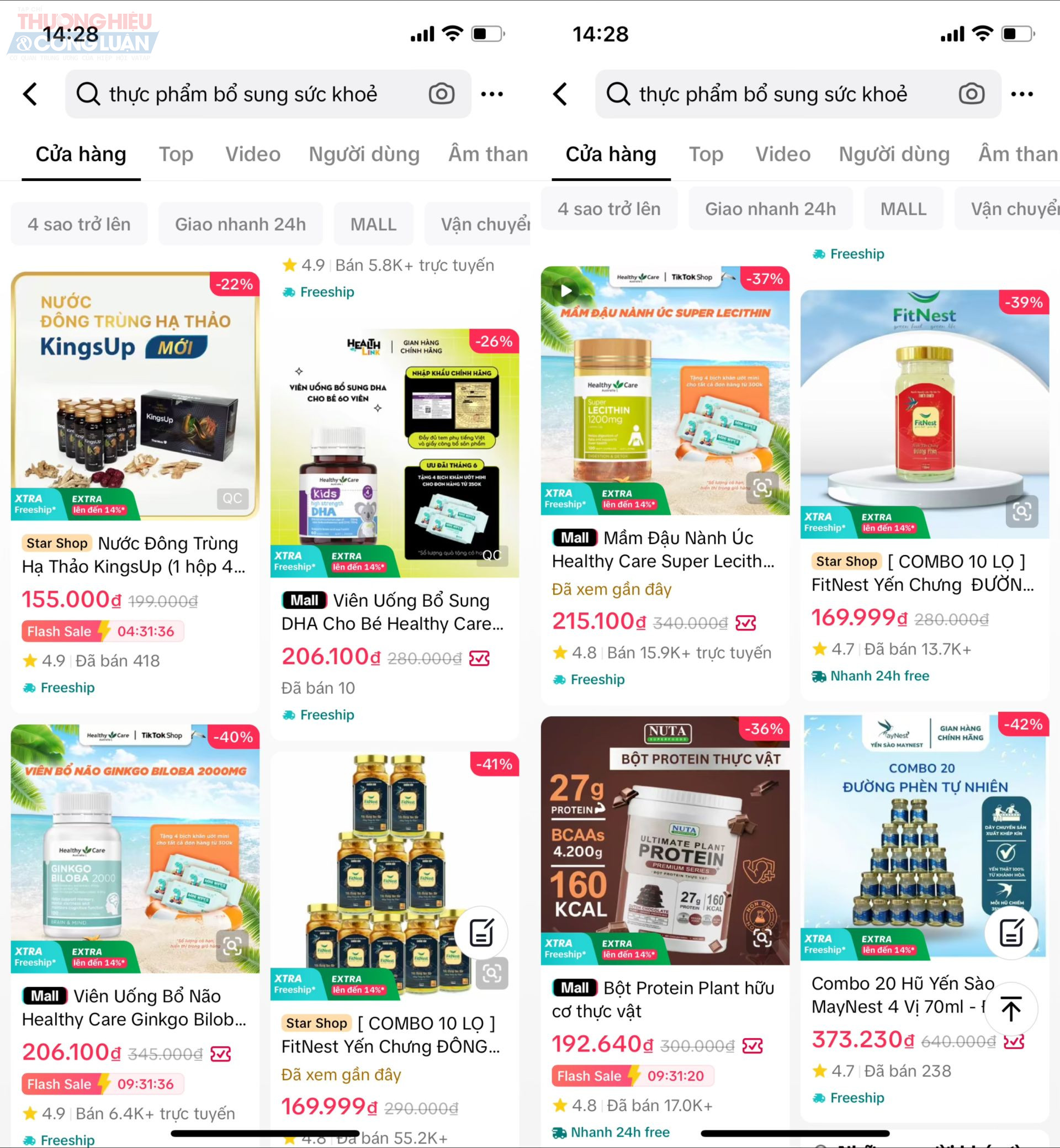 Thực phẩm bổ sung sức khỏe cũng được bán tràn lan trên nền tảng Tiktok shop còn thông tin nguồn gốc xuất sứ, chất lượng vẫn là dấu hỏi lớn