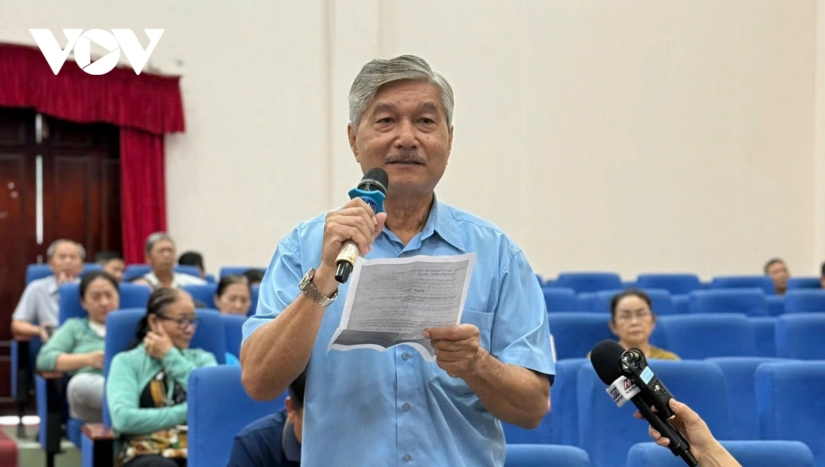 Cử tri Trần Việt Trung ở TP Thủ Đức (Ảnh: Kim Dung)