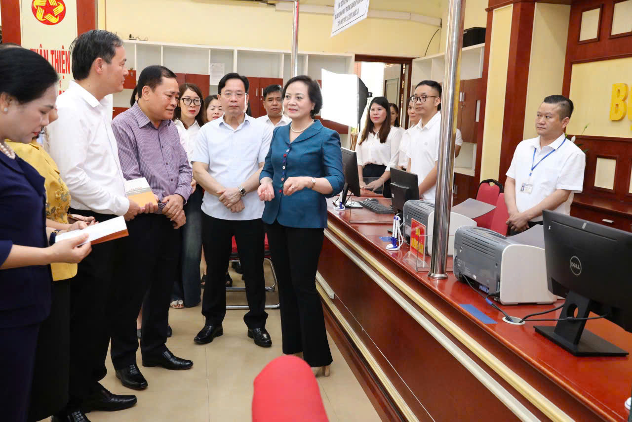 Bộ trưởng Bộ Nội vụ Phạm Thị Thanh Trà kiểm tra công tác chuẩn bị vận hành mô hình chính quyền địa phương 2 cấp tại Lạng Sơn